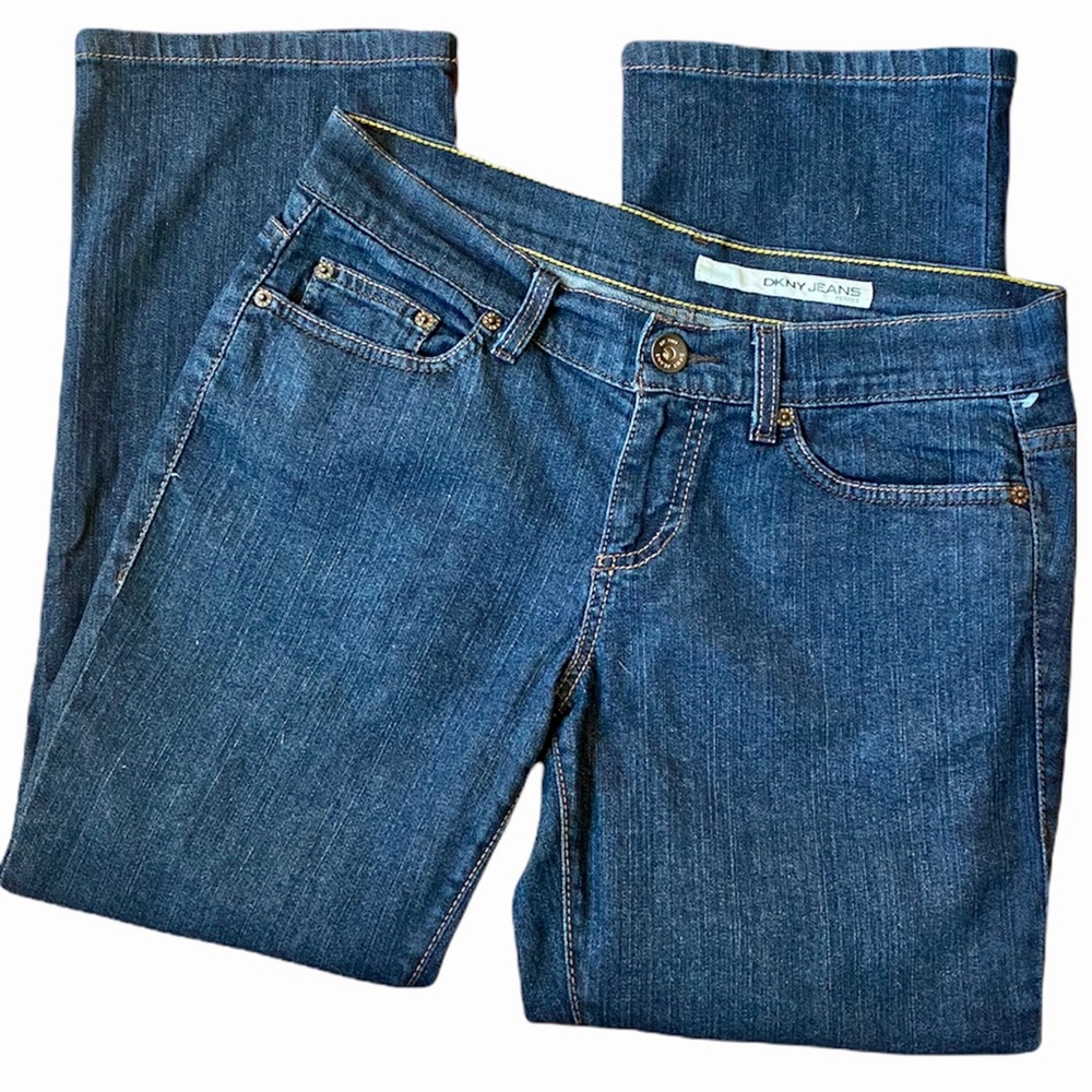 DKNY Jeans, Womens Denim Jeans,DKNY Avenue B Jeans,High Rise Straight Leg Jeans